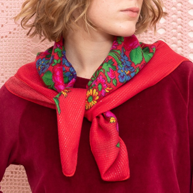 Foulard Bohème Rouge