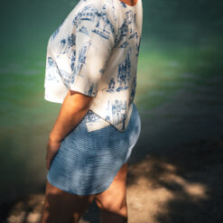 Alternative view of Short Suzette vichy bleu