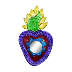 Petit Miroir Cœur Lumineux