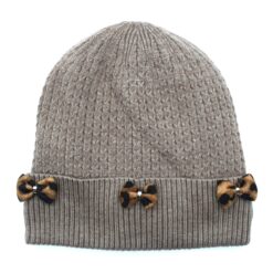Chapeau à Nœud Léopard Beige B