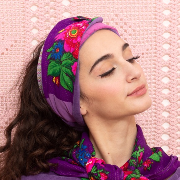 Bandeau / Col Bohème Lilas – Image 3