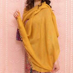 Écharpe Crazy Moutarde