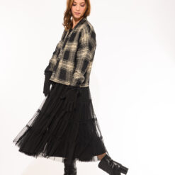 Alternative view of Jupon 5 volants noir