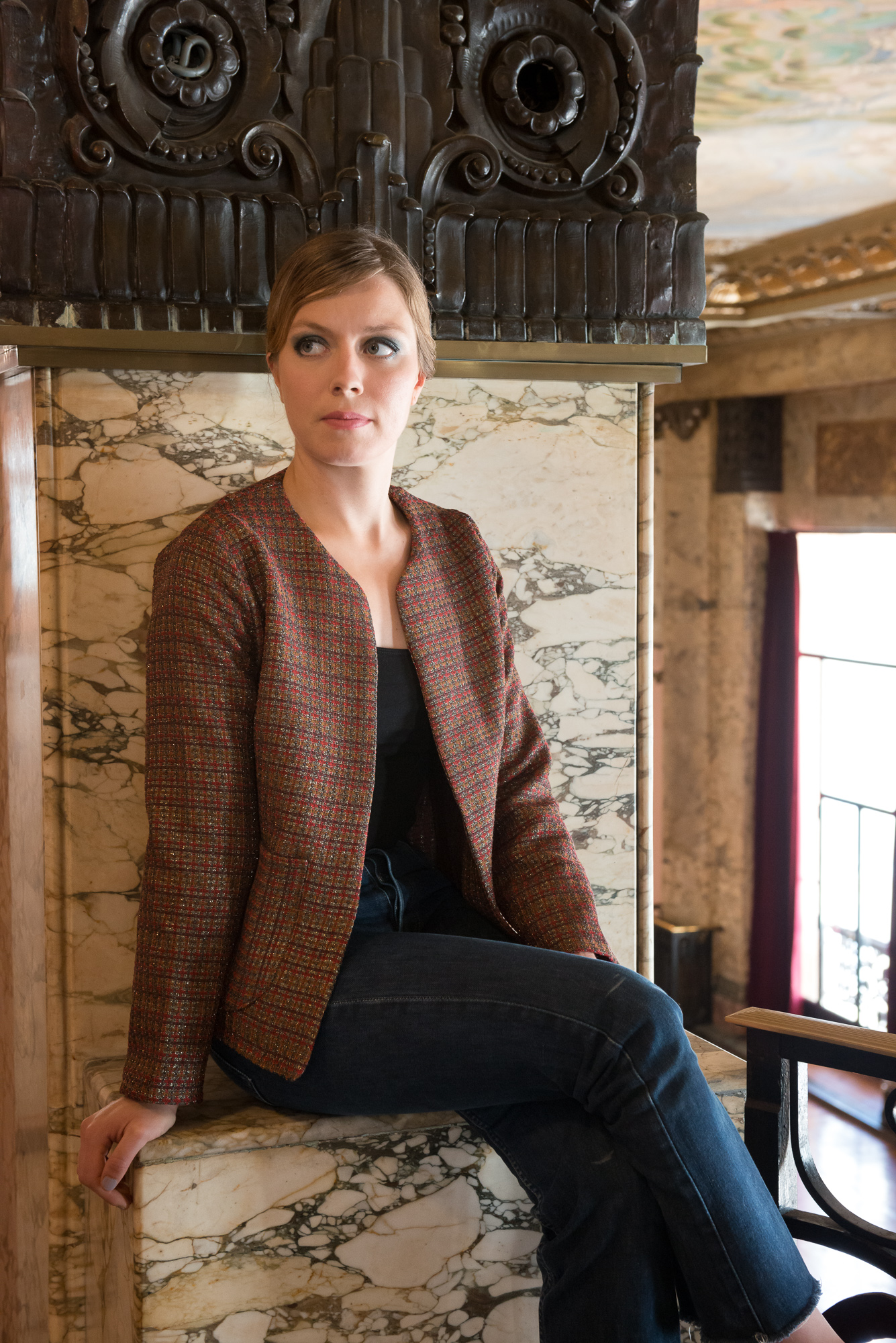 Veste Katou tweed lamé