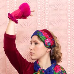 Alternative view of Bandeau / Col Bohème Bordeaux