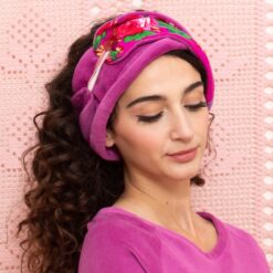 Bandeau / Col Bohème Framboise