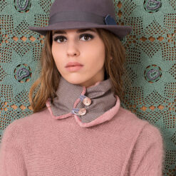 Chapeau feutre Bisou gris