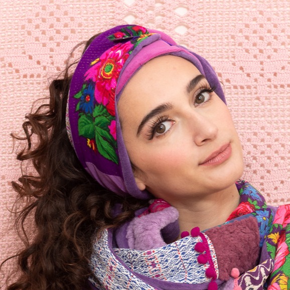 Bandeau / Col Bohème Lilas – Image 2