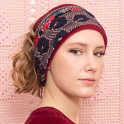 Bandeau / Col Diva Bordeaux