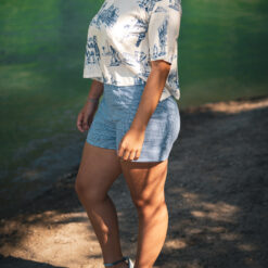 Short Suzette vichy bleu