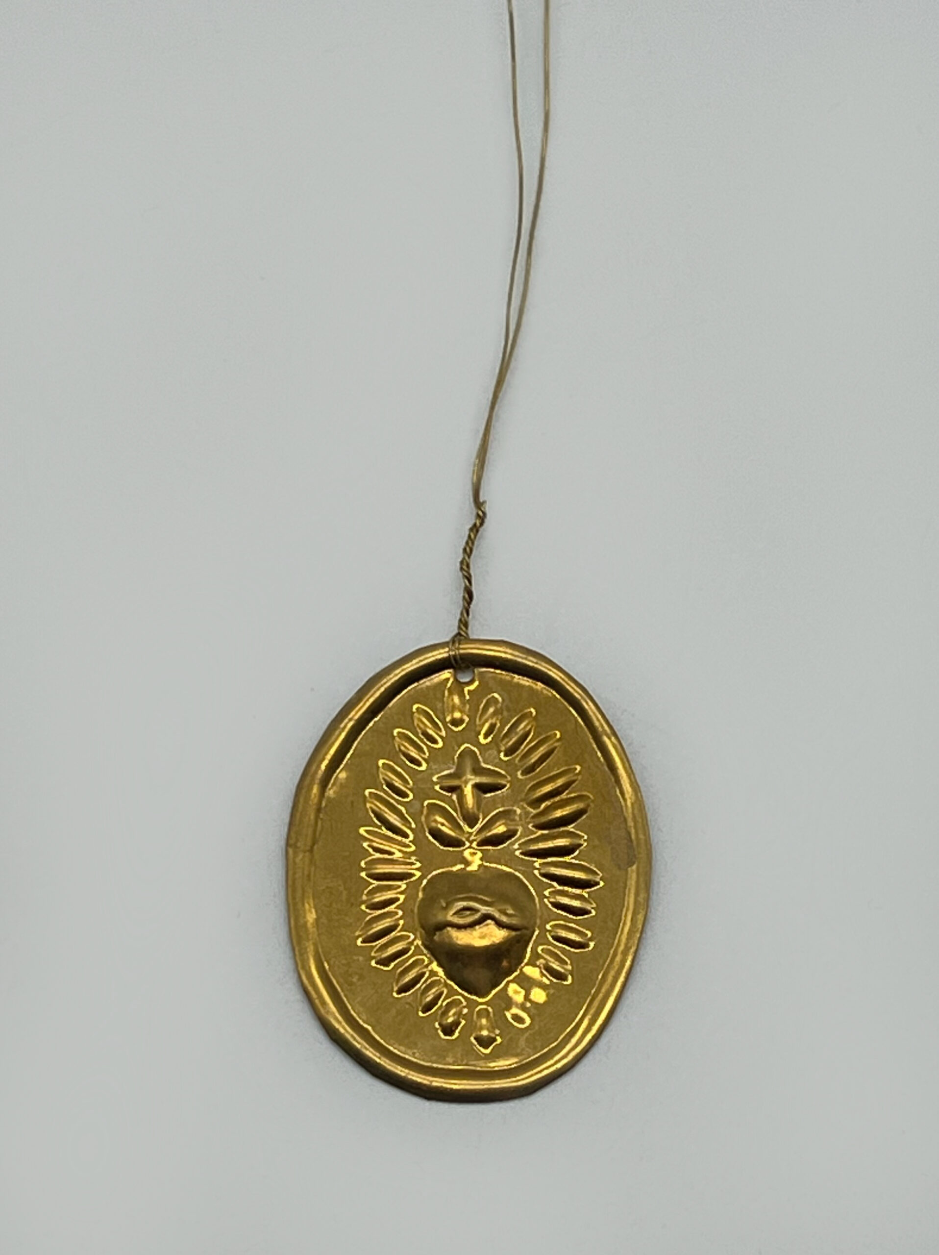 Petit pendentif médaille cœur
