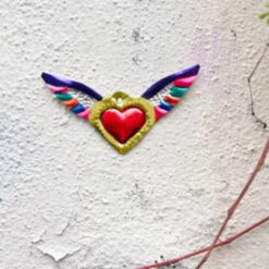 Ex-voto Coeur ailes d'ange