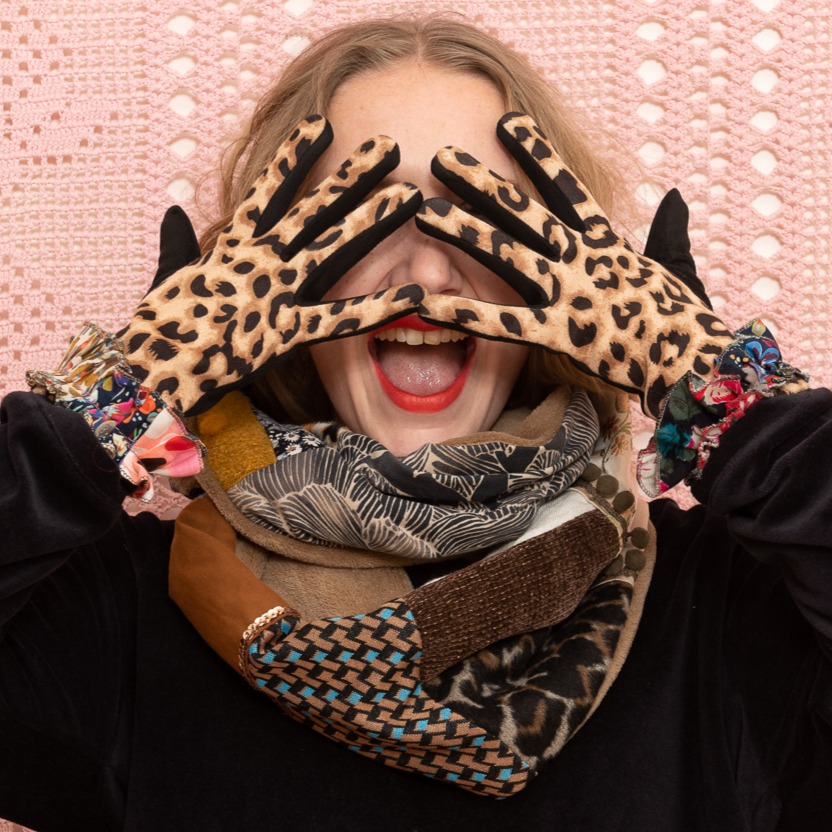 Snood Patch Polaire Camel