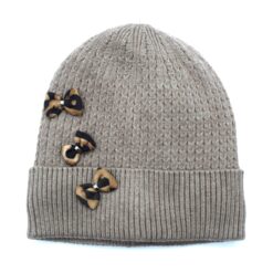 Chapeau à Nœud Léopard Beige A