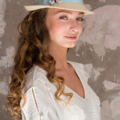 Chapeau paille Romantique crème