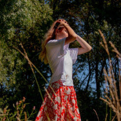 Alternative view of Jupe Gréta rouge