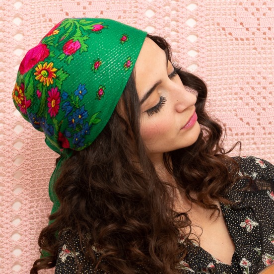 Foulard Bohème Vert