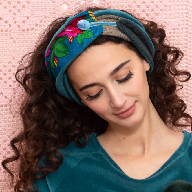 Bandeau / Col Bohème Paon