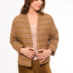 Veste Nomade rayée gold