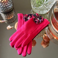 Gant Cocarde fushia / rouge