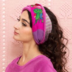 Alternative view of Bandeau / Col Bohème Framboise