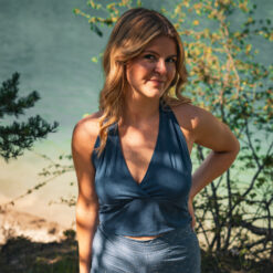 Top Betty jersey bleu