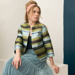 Jupon 5 volants céladon