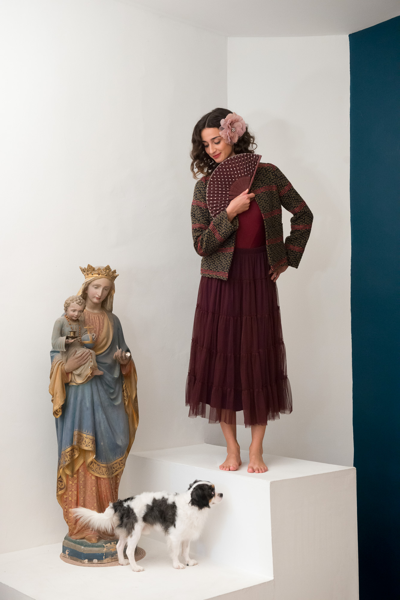 Veste Katou chiné rose