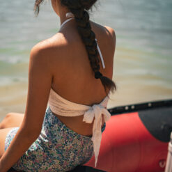 Alternative view of Top Aimée en dentelle blanche