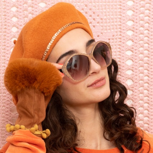 Béret Broadway Rouille