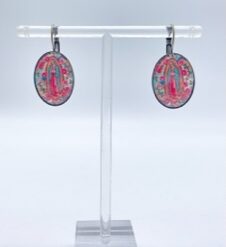 Boucles d'oreilles Guadalupe rose