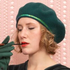 Béret Broadway Émeraude