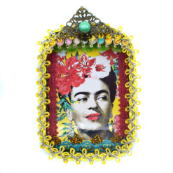Autel Frida Kahlo Jaune et Rouge