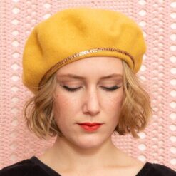 Béret Broadway Moutarde