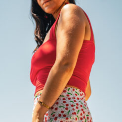 Alternative view of Top Suzanne en jersey rouge