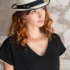 Chapeau paille Chacha ivoire