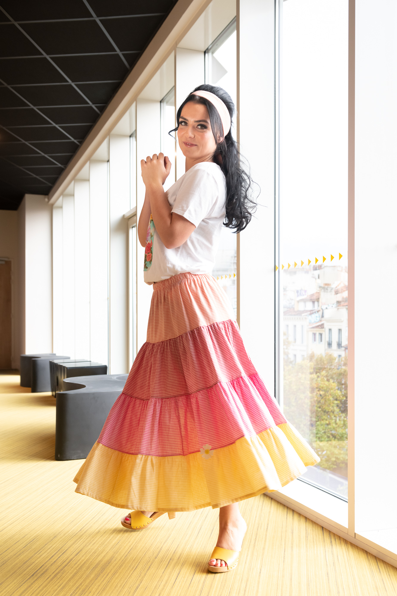 Jupe Esmeralda vichy