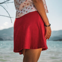 Alternative view of Jupe Amélia rouge en éponge