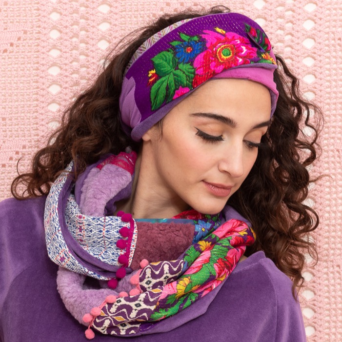 Bandeau / Col Bohème Lilas