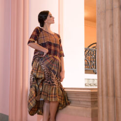 Robe Manouchka ecossais leopard