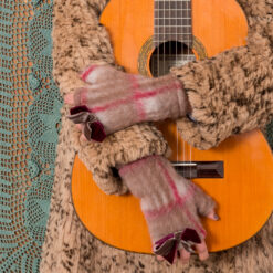 Mitaine Amulette laine feutre camel