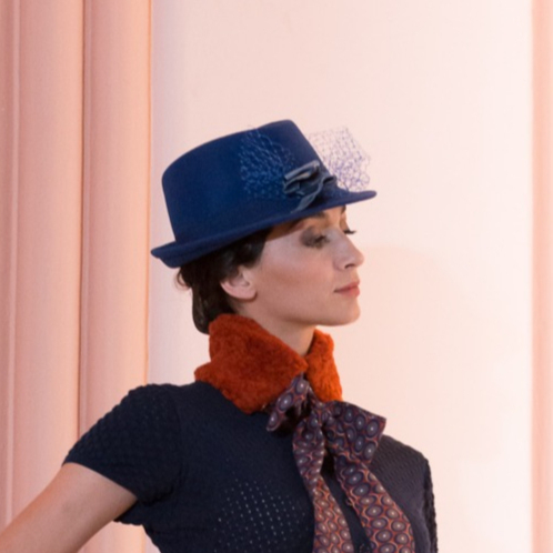 Chapeau feutre Volage bleu